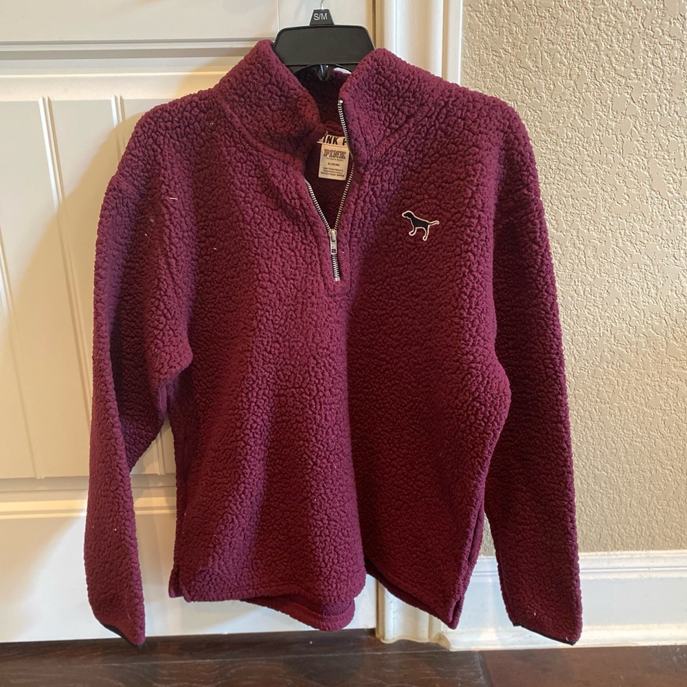 PINK Sherpa pullover